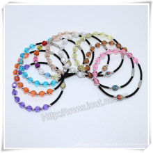 Catholic Colourful Plastic Beads Saint Rosary Bracelet (IO-CB164)